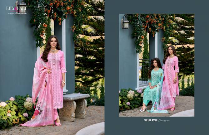 Cotton Carnival By Lily And Lali schiffli Work Cambric Cotton Readymade Suits Wholesale Shop In Surat